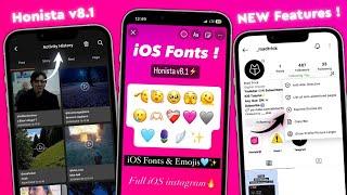 Honista V8.1 New Update | iOS Emojis + Fonts | iOS Instagram on android | Honista v8.1 Features