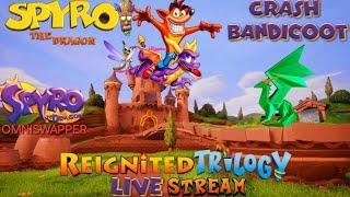 Spyro & Crash = REIGNITED N SANITY: Spyro Reignited Trilogy Livestream: Spyro 1: (Omniswapper)