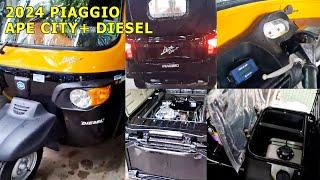 2024 Piaggio Ape City + (City Plus) Diesel Auto Rickshaw Review include engine, specs, features