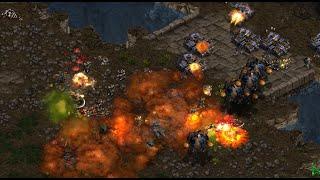 HOLD THE BRIDGE! Action  (Z) v Flash  (T) on Fighting Spirit - StarCraft  - Brood War REMASTERED