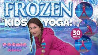 Frozen ️ | A Cosmic Kids Yoga Adventure! Frozen Videos for Kids
