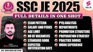 SSC JE 2025 Notification | SSC JE Exam Pattern | SSC JE Syllabus, Vacancy & Strategy | Shubham Sir