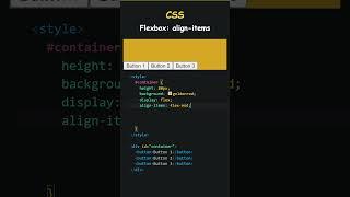 CSS  Flexbox  align-items  flex-end, flex-start, center