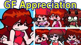 Friday Night Funkin' GF Appreciation | Cute Skins of Playable Girlfriend Sing Release (FNF Skin Mod)