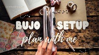 SEPTEMBER BUJO PLAN WITH ME | Cozy & Autumnal Bullet Journal Setup with Senti 