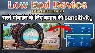 Best Sensitivity for Low End Device pubg|BGMI