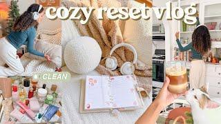 Cozy Reset Vlog🫧- cleaning, organizing, and resetting!