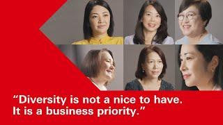 “Diversity is not a nice to have. It is a business priority.” | HSBC Female Leaders in Hong Kong