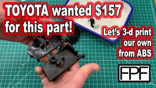 3D Printed ABS Car Parts - Corolla Fuel and Trunk Release