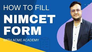 How to fill NIMCET 2022 form |bStep by step Procedure| Best NIMCET & MCA Entrance Coaching in Raipur