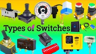 Types of Switches | Types of Electrical Switches | Switch Types | Different Types of Switches