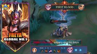 HOW TO DESTROY THIS TRASHTALKER ENEMY USING FREYA??? ( WATCH THIS ) FREYA BEST BUILD 2025 - MLBB