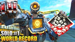 WORLD RECORD SOLO 45 KNOCKS and 8,150 Damage Pathfinder Apex Legends Season 15 Gameplay