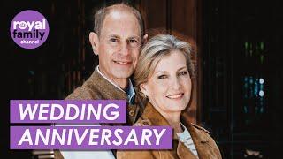 Edward and Sophie Beam in 25th Wedding Anniversary Photo