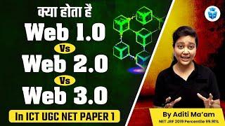 What is web1.0, 2.0 and 3.0? | ICT Paper1 Most Important Concepts| Paper1 By Aditi Ma'am|JRFAdda