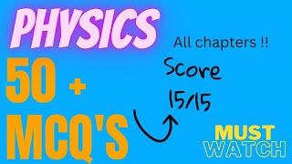 Physics mcq class 10 icse 2023 | physics important questions class 10 | important MCQ's |