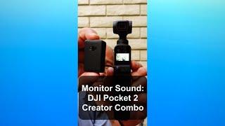 Tutorial: How to Monitor audio with DJI Pocket 2 Wireless Microphone #shorts