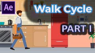 Quick and Easy Walk Cycle Animation (Part I) (DUIK Bassel) | Adobe After Effects Tutorials