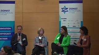 ZFA Plenary 2023. Allegra Spender, Jillian Segal & Alissa Foster speak about university antisemitism