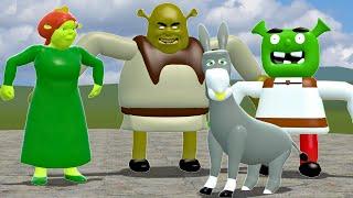 All New Shrek 3D Memes Nextbot Family In Garry's Mod