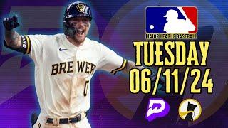 ️  #PRIZEPICKS | #UNDERDOGFANTASY BEST PICKS FOR #MLB TUESDAY | 06/11/24 | #BASEBALL | TODAY