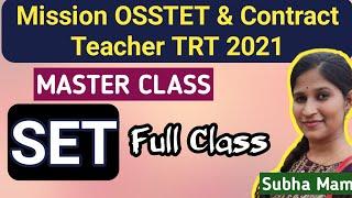 OSSTET & Contract Teacher 2021 Math  SET Theory Complete Class PCM   SCHOLARMATE GS