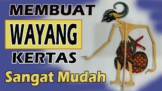 CARA MEMBUAT WAYANG ARJUNA DARI  KERTAS