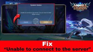 Fix "Unable to connect to the server" in Mobile Legends Android | MLBB Connection Issues (Solved)