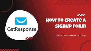 Getresponse   How to create a signup form