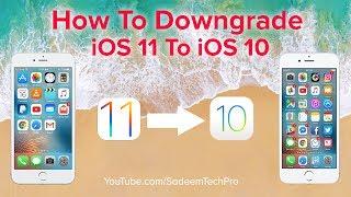 How To Downgrade iOS 11 To iOS 10 Without Data Loss (Easy Steps)