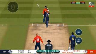 INDIAN TEAM SMASHES ENGLAND QUICKLY | IND VS ENG | 11th JULY 2022 ODI REAL CRICKET GAMEPLAY