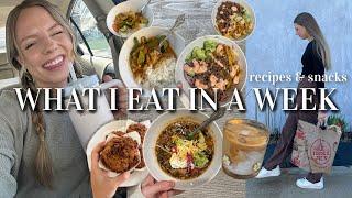 WHAT I EAT IN A WEEK | balanced & healthier yummy recipes!