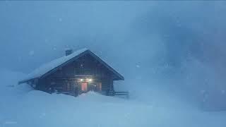 Heavy Winter Storm in Watzmann Mountain, Germany┇Frosty Wind Ambience & Loud Blowing Snow