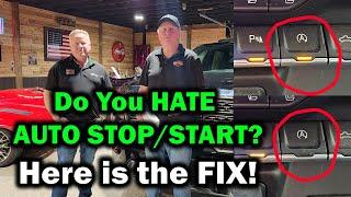 Do You Hate Your Engine Auto Stop/Start "Engine Stop-Start (ESS)"