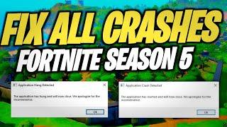 How To Fix Fortnite Crashes In Fortnite Season 5 On PC (Application Hanged/Application Has Crashed)