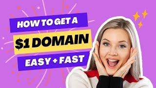 The Simplest Way to Purchase a $1 Domain Name - 2023 (100% working)