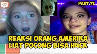 REAKSI ORANG AMERIKA LIAT POCONG BISA H4CK KAMERA || PRANK OME.TV INTERNASIONAL PART 77