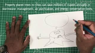 Do not cut trees drawing | Earth day poster | Save trees drawing | Environment day drawing