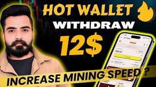 Hot wallet withdraw I 12$ Per hot coin price prediction I Hot wallet mining new update I#Herewallet