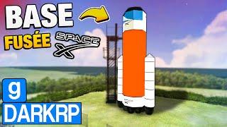 BASE Fusée SpaceX: La Base Cosmique contre la Police! ‍️ GMOD DarkRP