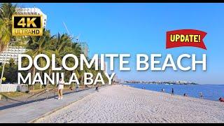 Dolomite Beach Manila Bay UPDATE! Beautiful WHITE SAND Tourist Spot in PH | Manila Bay Update