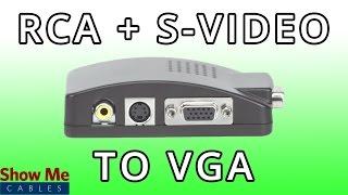 RCA & S-Video To VGA Converter - Quickly Change Video Signals #47-300-009