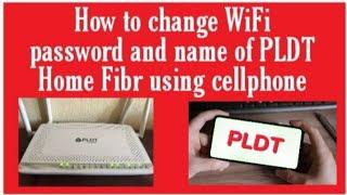 How To Change Wifi Password And Name Of PLDT Home Fibr Using Cellphone | Lg's Channel Tambayan