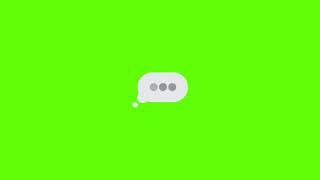 iMessages typing chromakey/green screen (hd)