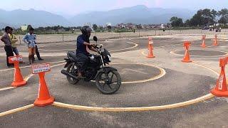 Motorbike Licence Trial in Nepal