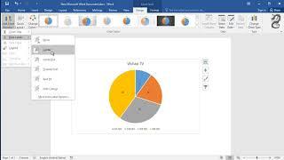 How to make a pie chart in Word