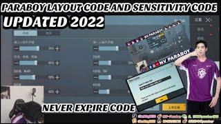 PARABOY LAYOUT CODE AND SENSITIVITY CODE | PARABOY SENSITIVITY SETTINGS | PARABOY CONTROL CODE 2022