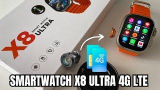 Smartwatch X8 Ultra 4G Android 10 with Camera | NFC | Does it look like Apple Watch Ultra?