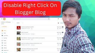 Blogger me Right Click Disable kaise kare