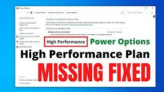 How To Enable Missing High Performance Power Plan in Windows 10 | Simple Way 2021